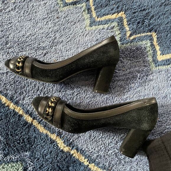Tory Burch Salem Suede Pumps High Heel Shoes - Picture 7 of 7